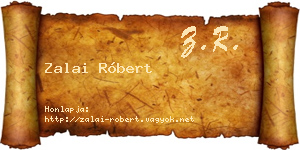 Zalai Róbert névjegykártya